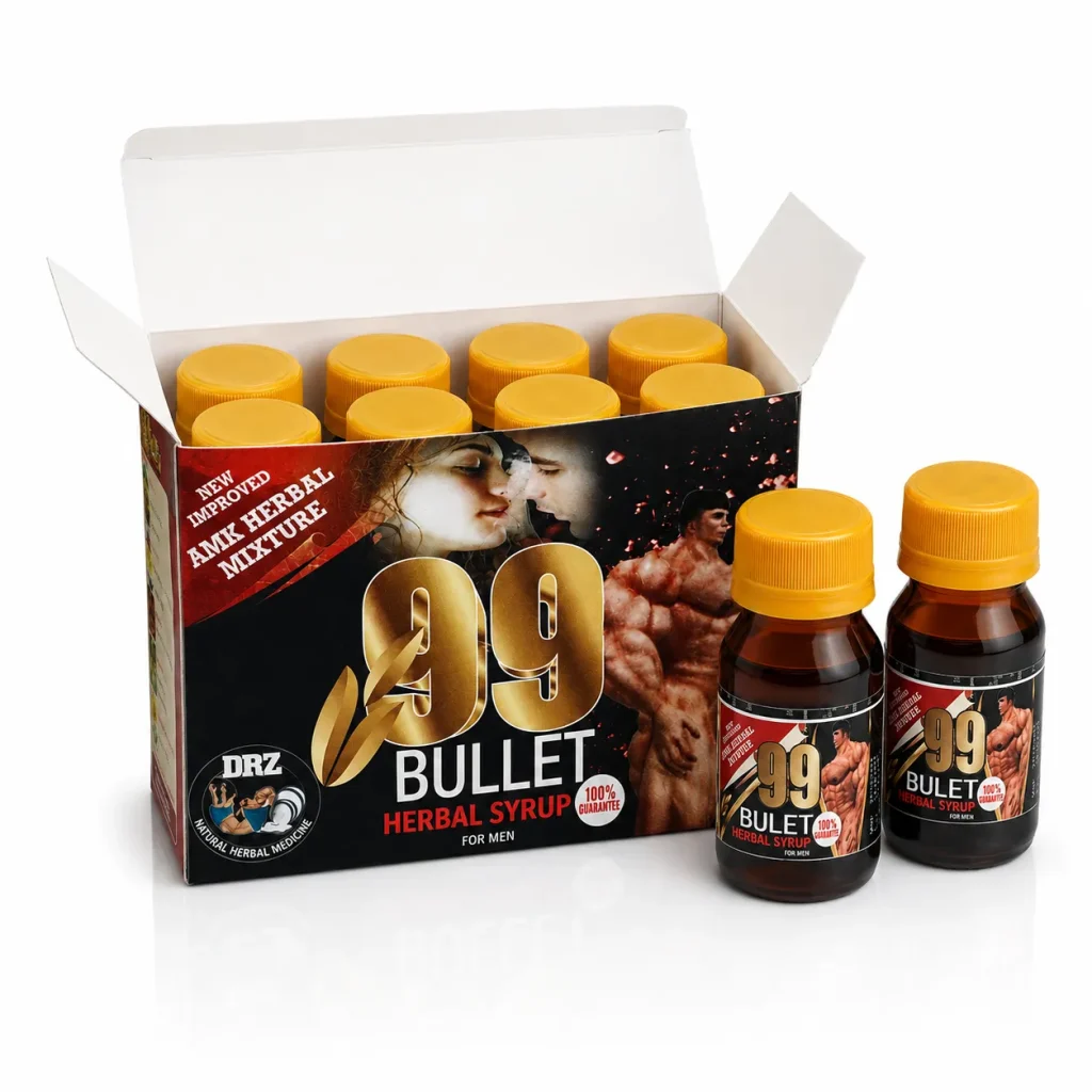 99 Bullet Herbal Syrup for increased sexual performance. Deals with quick ejaculation, erectile dysfunction