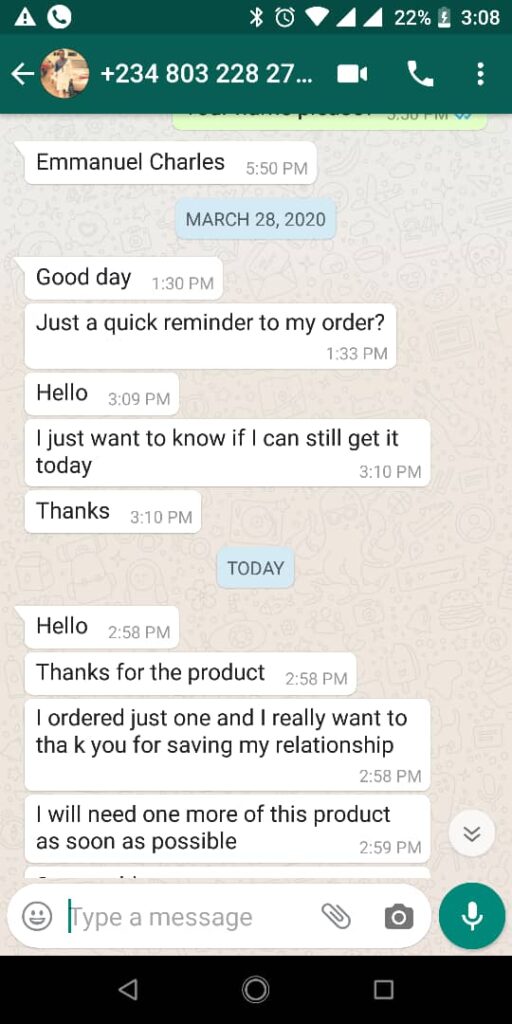 WhatsApp Testimonial 2